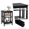 3-Tier MDF Side Table End Table Nightstand Storage 16x16x24 Inch